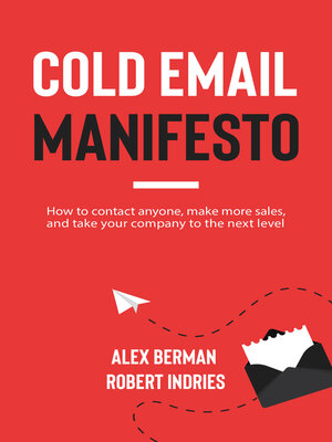 cover image of Cold Email Manifesto